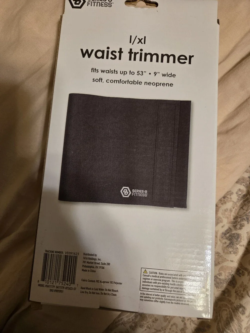 Series 8 Fitness Black Waist Trimmer (L/XL) NIB